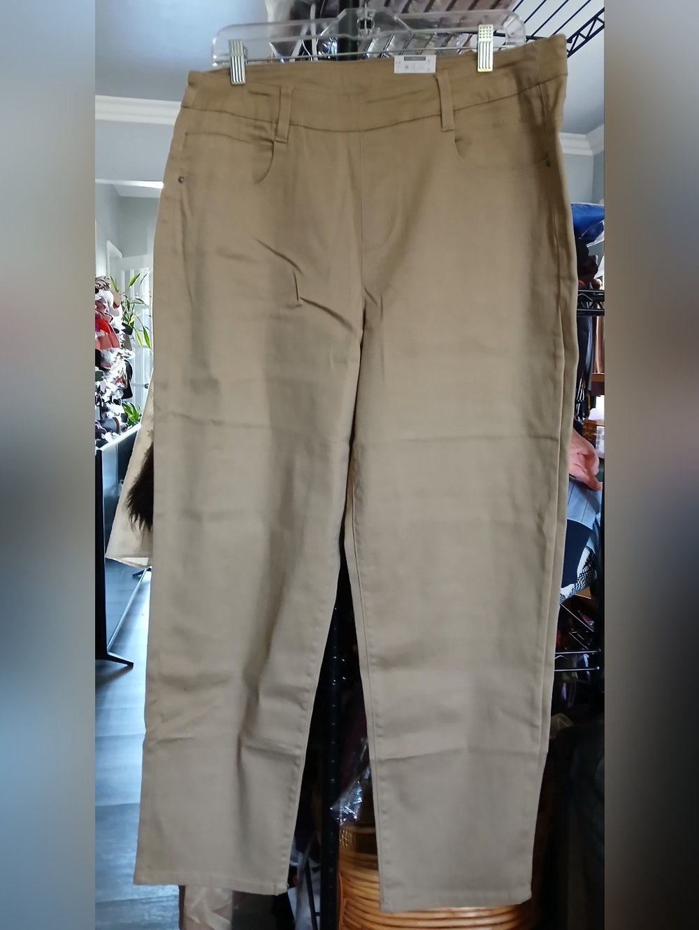 AND Tan Relaxed Fit Pull-On Pants